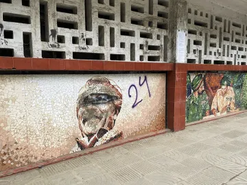 Sheikh Mujibur Rahman painting erased by protestors