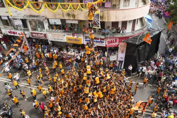 Dahi handi celebration in Mumbai
