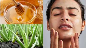 Use aloe vera & honey face mask to get rid of dry skin