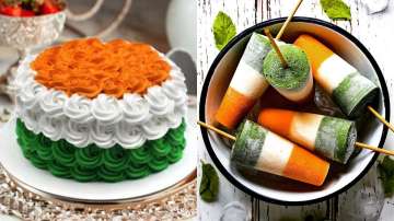 Tricolour-themed desserts