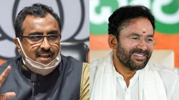 BJP leaders Ram Madhav and G Kishan Reddy