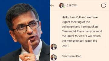 Scammer impersonates CJI DY Chandrachud asking money for cab