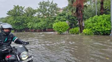 Water logging at IP Marg