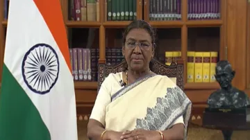 President Droupadi Murmu addresses nation. 