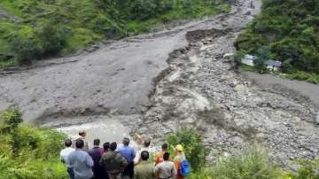 Several roads in Himachal Pradesh were swept away after the cloudbursts