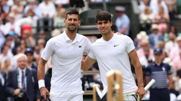 Novak Djokovic and Carlos Alcaraz in Paris Olympics 2024 final