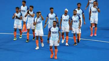 India men's hockey team players at the Paris Olympics 2024