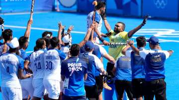 Indian hockey players at Paris Olympics 2024