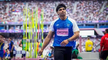 Neeraj Chopra at the Paris Olympics 2024