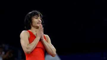 Vinesh Phogat at the Paris Olympics 2024