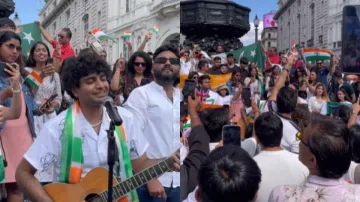 Pakistanis, Indians sing Jai Ho