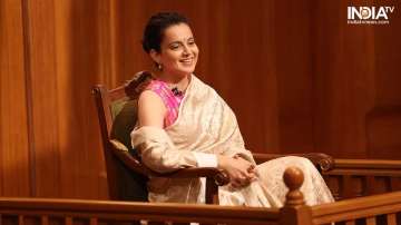 Kangana Ranaut in Aap Ki Adalat, Rahul Gandhi is trying to divide India says kangana, Kangana Ranaut