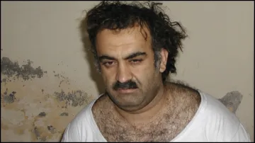 Alleged 9/11 mastermind Khalid Sheikh Mohammed after his capture in 2003.
