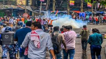 Nabanna Abhijan rally, Kolkata protests, BJP, Mamata Banerjee