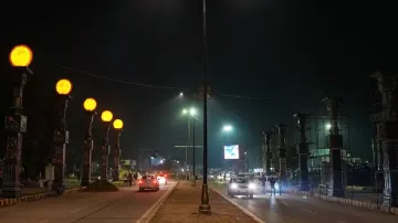 Streetlights in Ayodhya