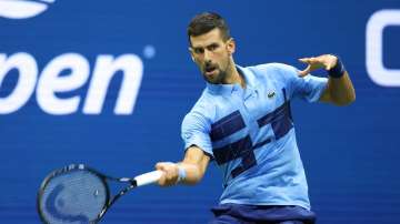 Novak Djokovic at the US Open 2024 