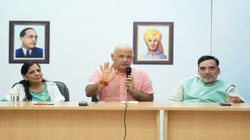 Manish Sisodia holds meeting with AAP MLAs