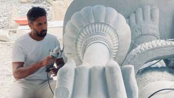 Arun Yogiraj, who has a family background of five generations of famous sculptors in Mysuru.