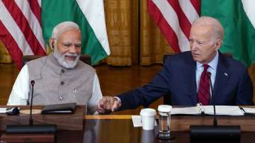 Prime Minister Narendra Modi and US President Joe Biden during the former's historic state visit to the United States last year.