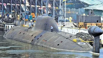 Nuclear submarine INS Arihant docked in Visakhapatnam