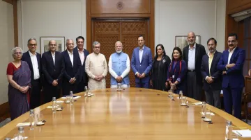 PM Modi, NBDA delegation, Rajat Sharma