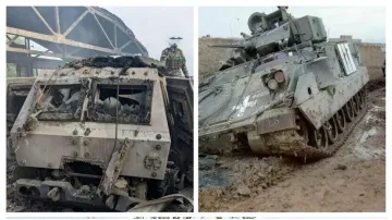 Tanks destroyed by Russia in the embattled Kursk region.