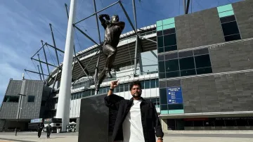 Kuldeep Yadav at the MCG.