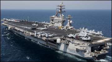 USS Theodore Roosevelt, currently deployed in the Middle East.