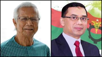 Nobel laureate Mohammad Yunus and Tarique Rahman, BNP Vice Chairman and former PM Khaleda Zia's son