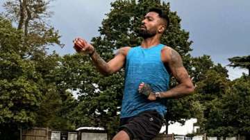 Hardik Pandya shared videos and pictures of him practising with red ball 