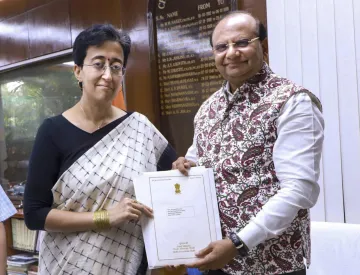 Atishi with LG