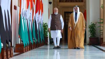 PM Modi meets Abu Dhabi Crown Prince Sheikh Khaled Bin Mohamed Bin Zayed Al Nahyan in Delhi