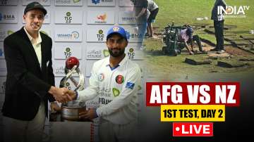 AFG vs NZ, 1st Test Day 2 Live Score and Updates