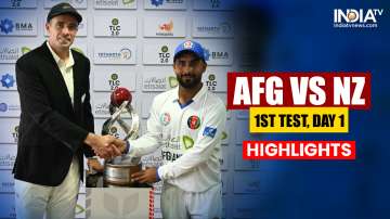 AFG vs NZ, 1st Test Highlights