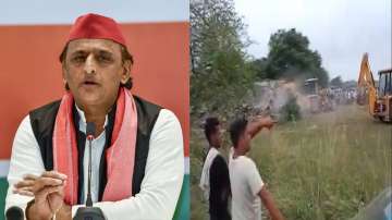 SP chief Akhilesh Yadav reacts to bulldozer action in Farrukhabad