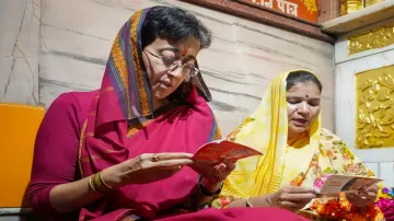 Delhi CM, Atishi, Arvind Kejriwal, AAP, BJP, Hanuman temple at Connaught Place, India