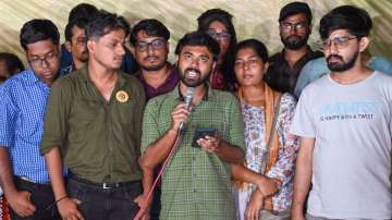 Junior doctors during a press conference.