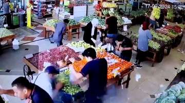 CCTV captures moment of explosion in Beirut supermarket