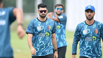 Afghanistan Cricket players during a preparatory camp.