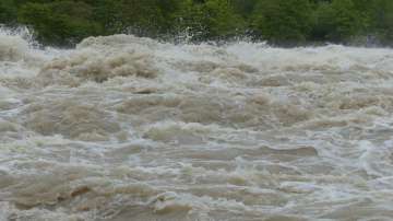 Uttar Pradesh, UP govt primary school washed away by surging river, flood situation in UP, deaths