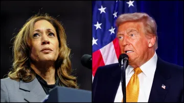 US Democratic Vice President Kamala Harris and Republican former President Donald Trump.