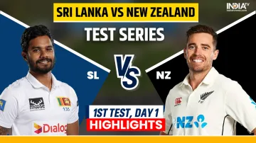 SL vs NZ 1st Test, Day 1 Highlights