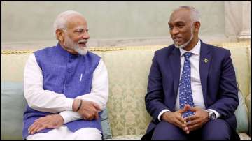 Prime Minister Narendra Modi and Maldives President Mohamed Muizzu.