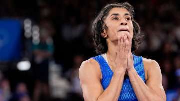 Vinesh Phogat during the Paris Olympics 2024