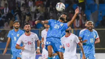 Indian football team loses to Syria.