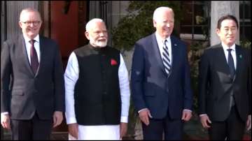 PM Modi with leaders of the US, Australia and Japan ahead of the Quad Summit.