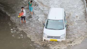 Delhi NCR IMD weather update Heavy rain Gurgaon