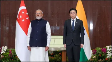 PM Modi meets Lawrence Wong