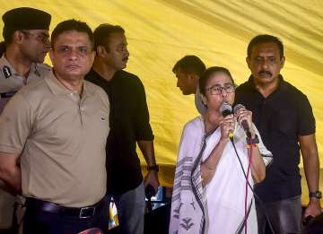 Chief minister Mamata Banerjee visited the site of the junior doctors' strike outside Swasthya Bhavan. 