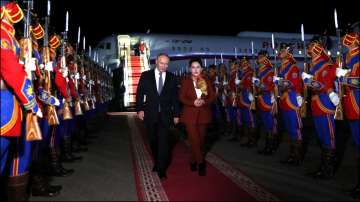 Putin arrives in Mongolia